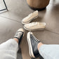 Converse cuero negra -BD23