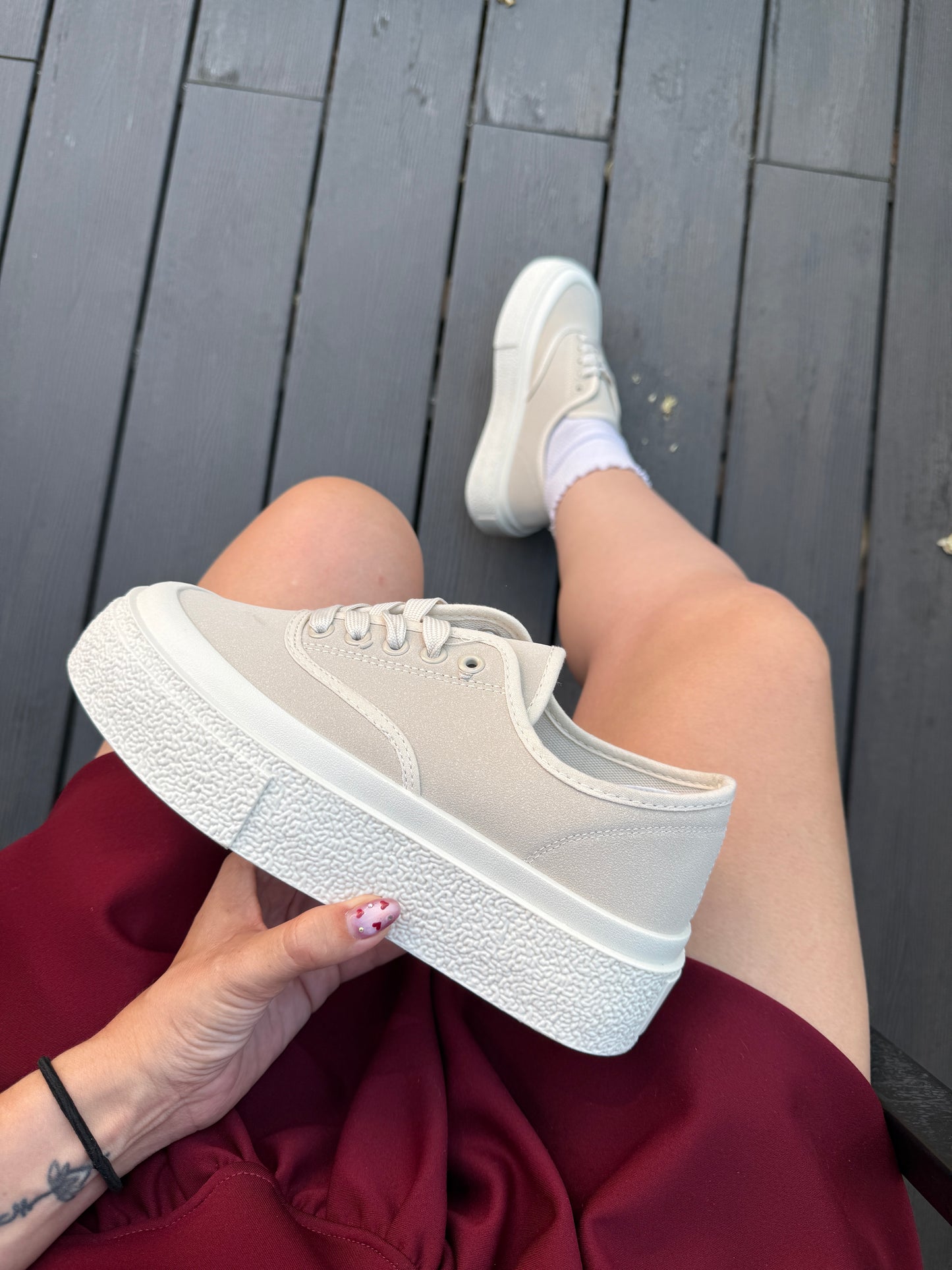 Zapatillas de mujer - Beige