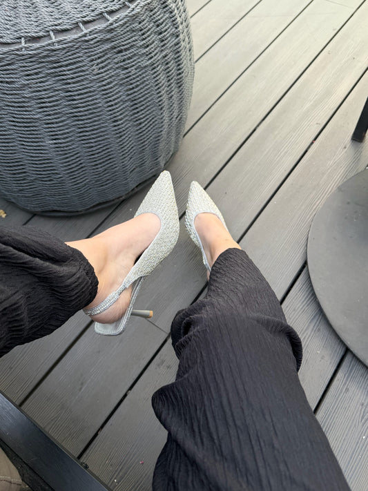 Puntillas brillo SLO28 - PLATEADO