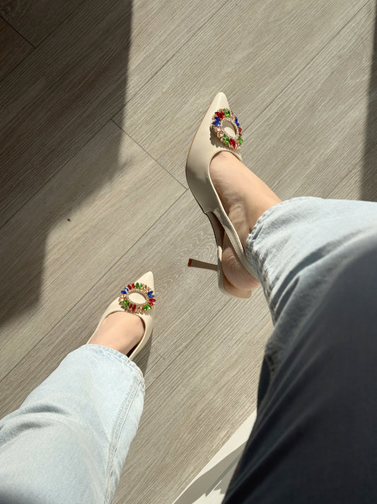 Puntillas beige