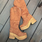 Bota larga R63 - Café