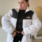 Parka TEDDY blanca TNF