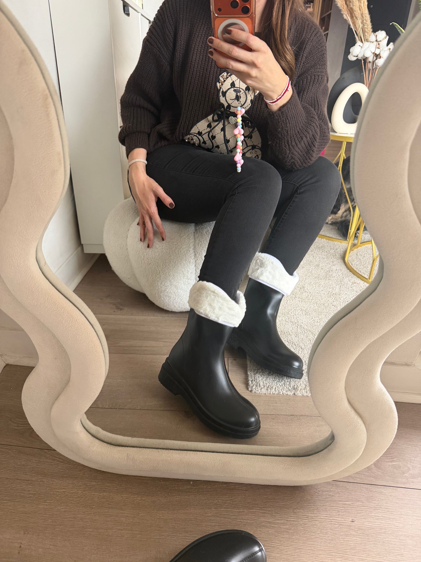 Botas de agua cortas- Polar removible