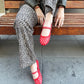 Ballerinas Brillo Roja