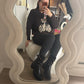 Botas tachas - Negra