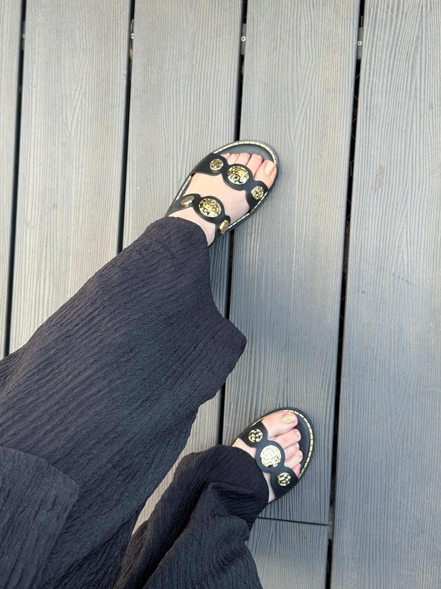 Sandalias G2521- Negro