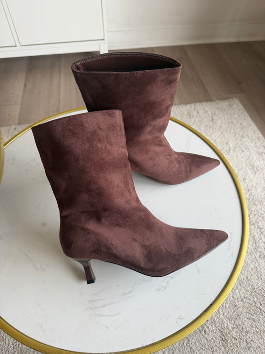 Botas T46 baby taco 4 cm - Chocolate