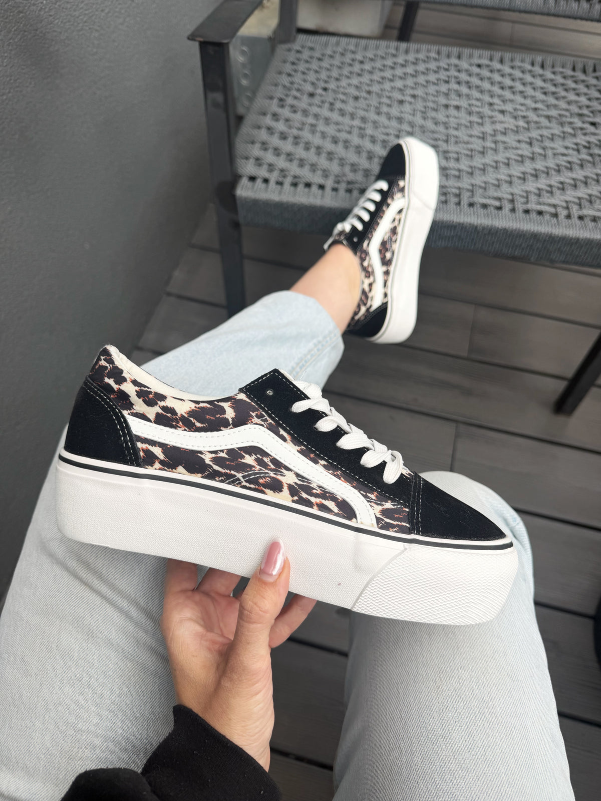 Zapatilla estilo Vans ZPT52A - Leopardo