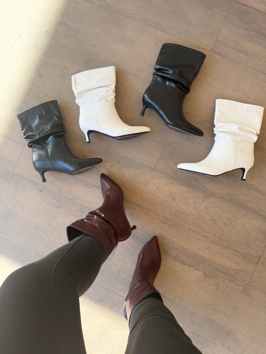 Botas mini taco 3 cm - 3 colores