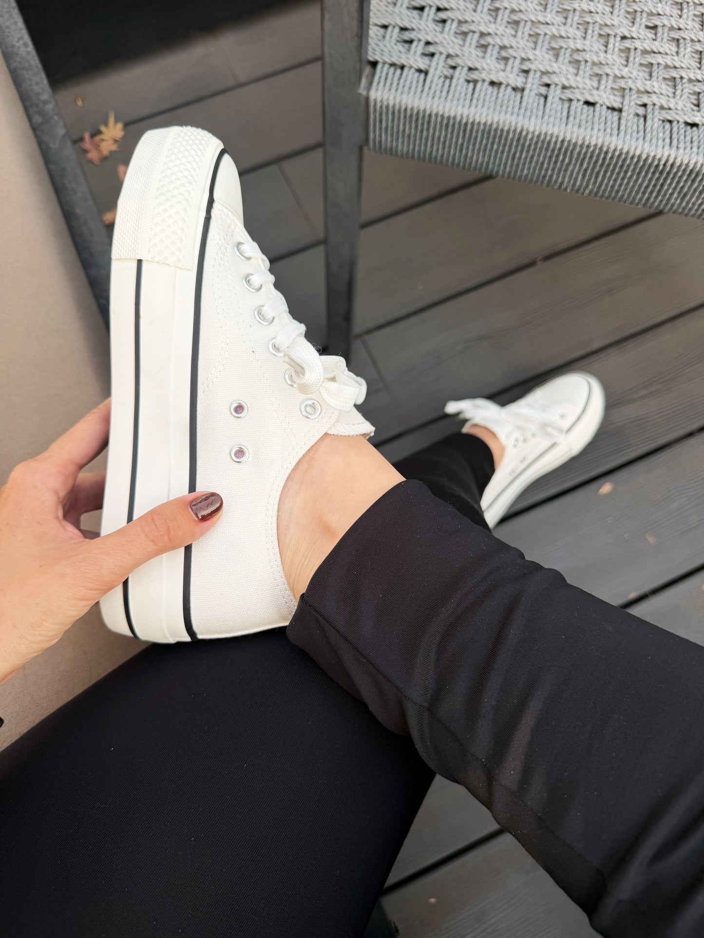 Zapatillas Lona blanca - 2J04-10