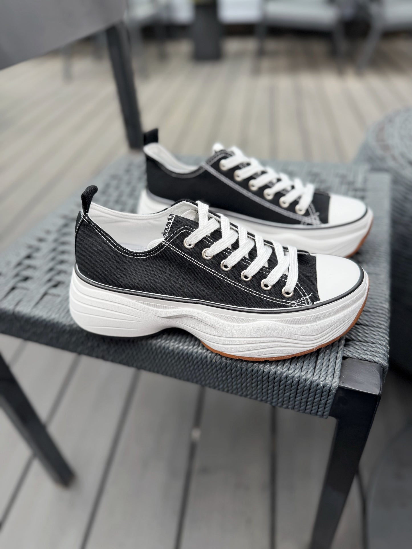 Zapatillas estilo converse PG5217- Negro