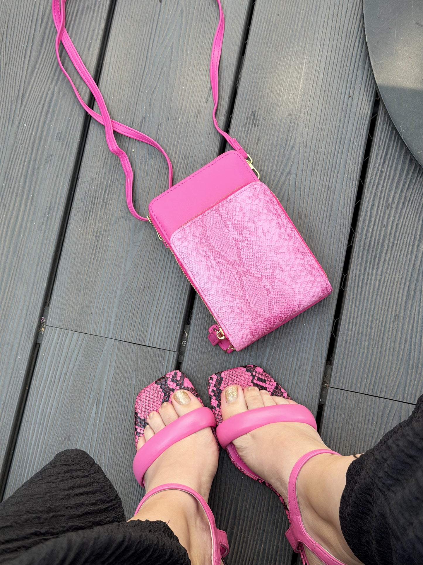 Sandalia serpiente ZD-66- Fucsia