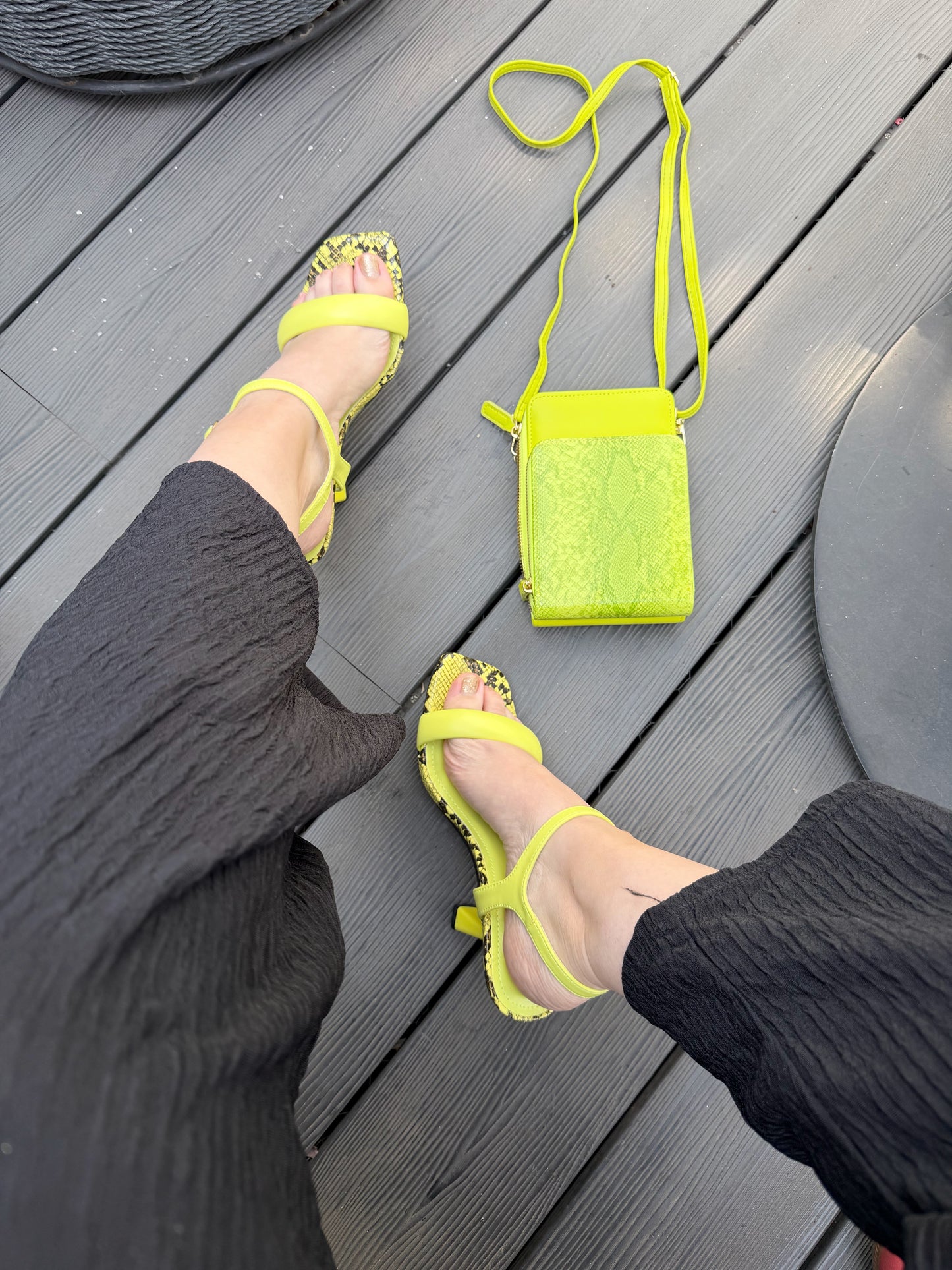 Sandalia serpiente ZD-66- Verde