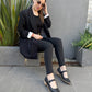 Mocasines negros 24-1