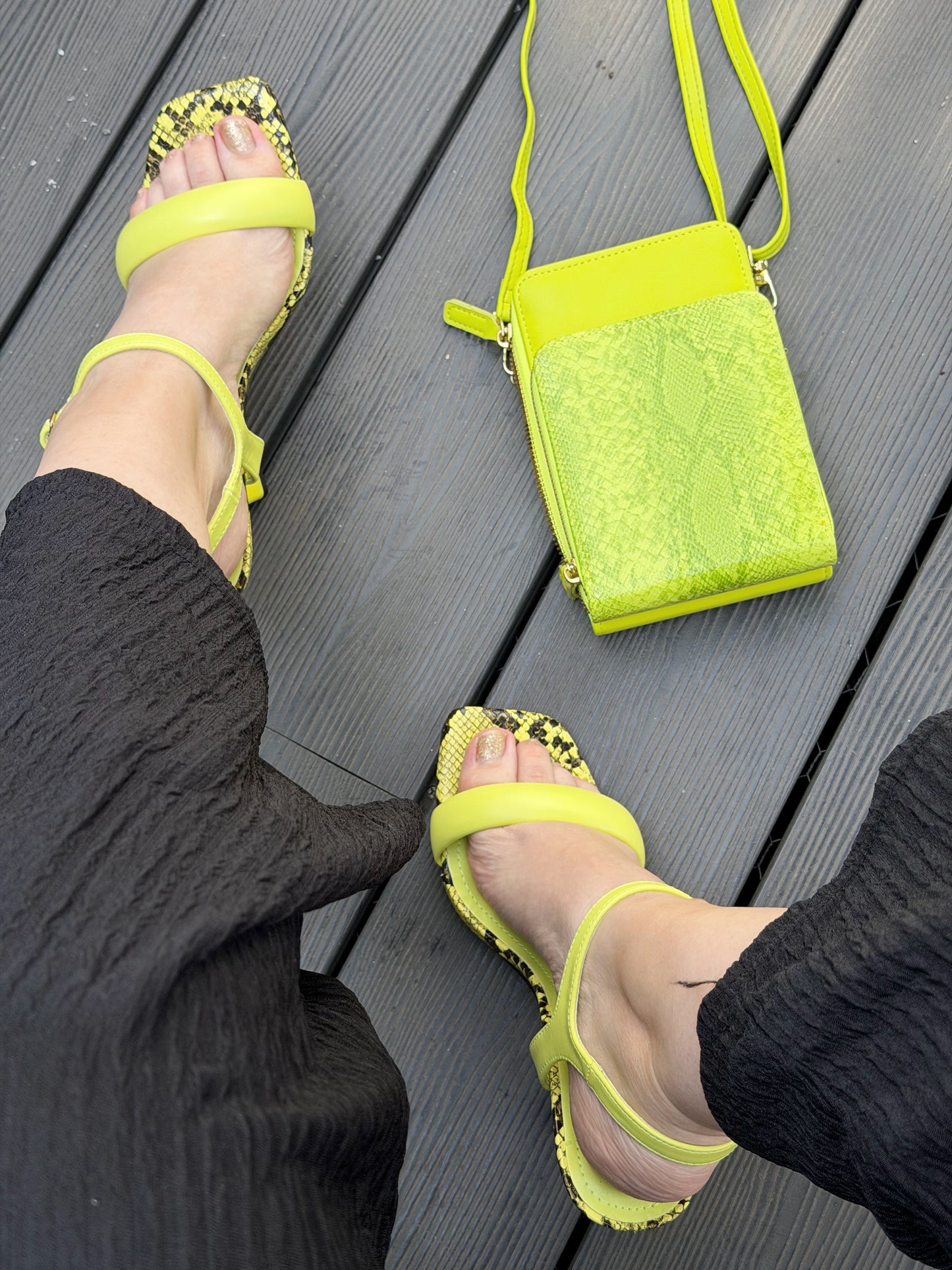 Sandalia serpiente ZD-66- Verde