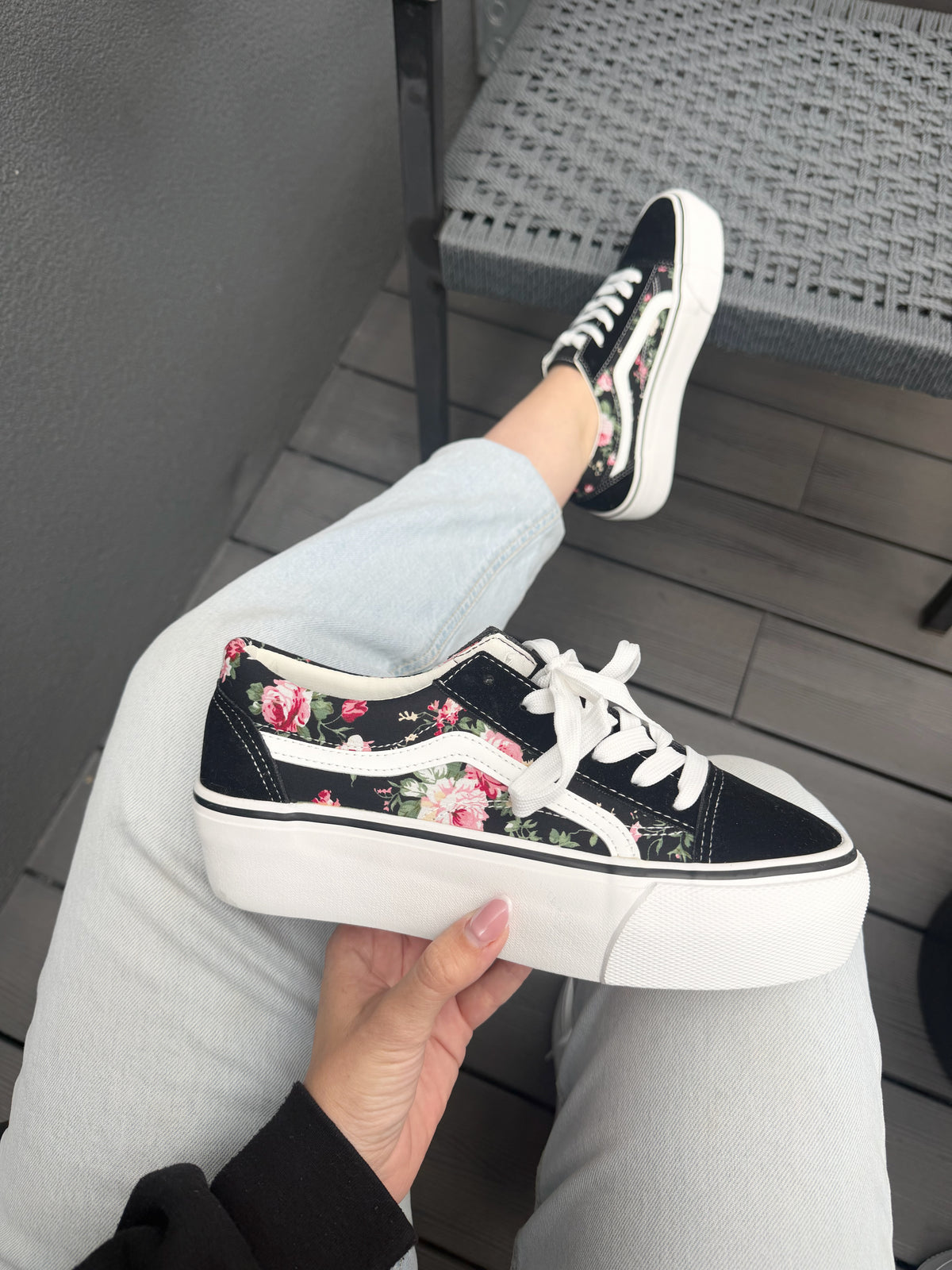 Zapatilla estilo Vans D09 - Negra