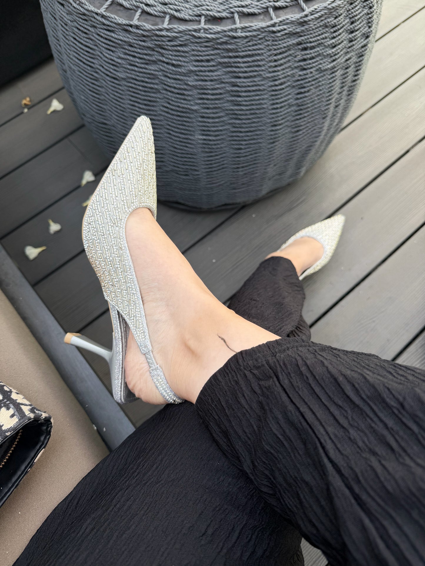 Puntillas brillo SLO28 - PLATEADO