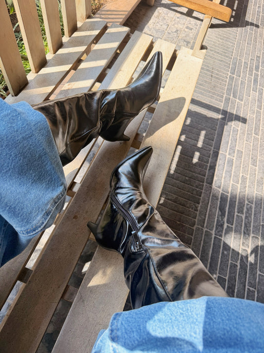 Botas baby taco - Negra