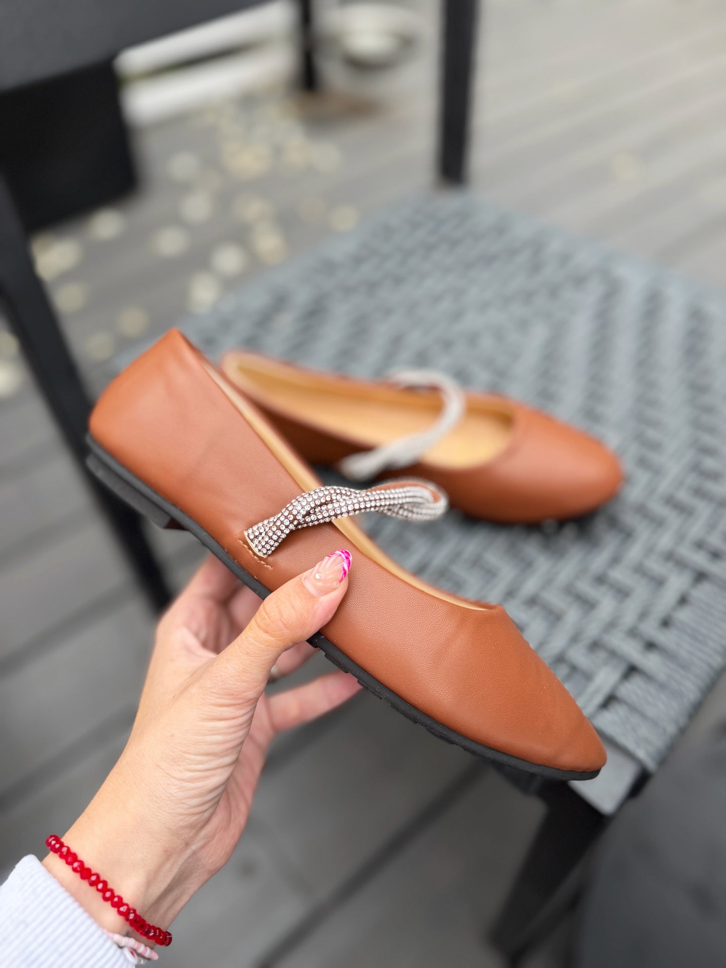 BALLERINAS brillo - Café