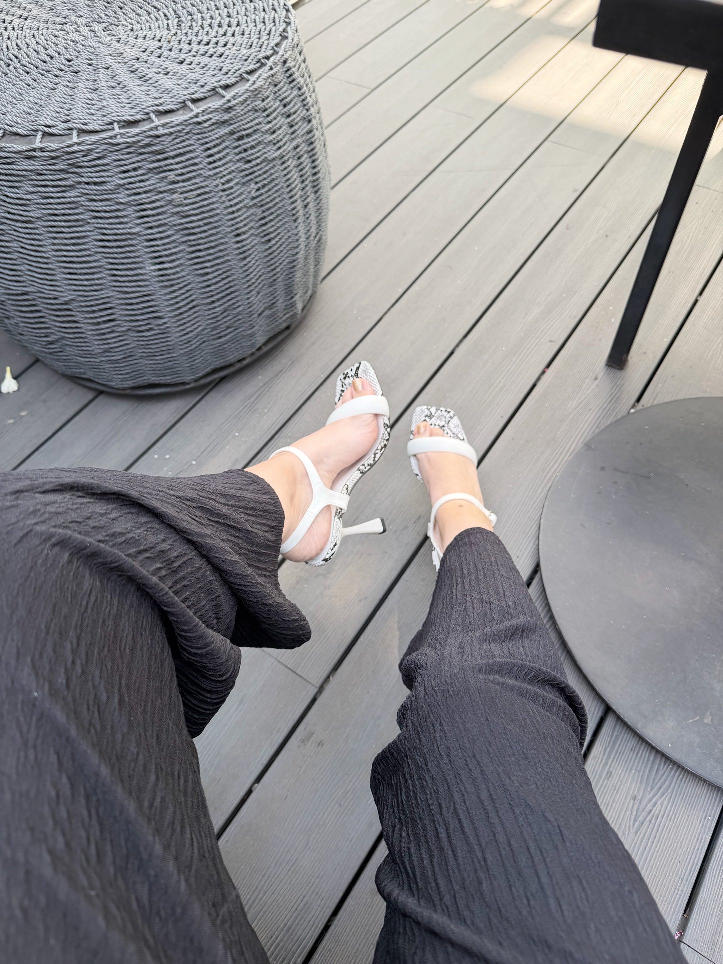 Sandalias Serpiente ZD-66 - Blanca