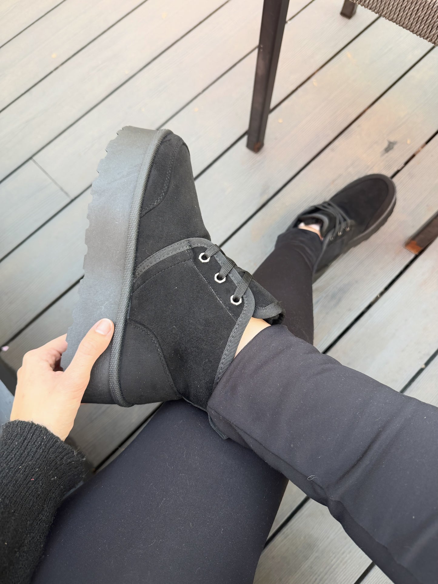 Botas estilo pantu V38 - Negra
