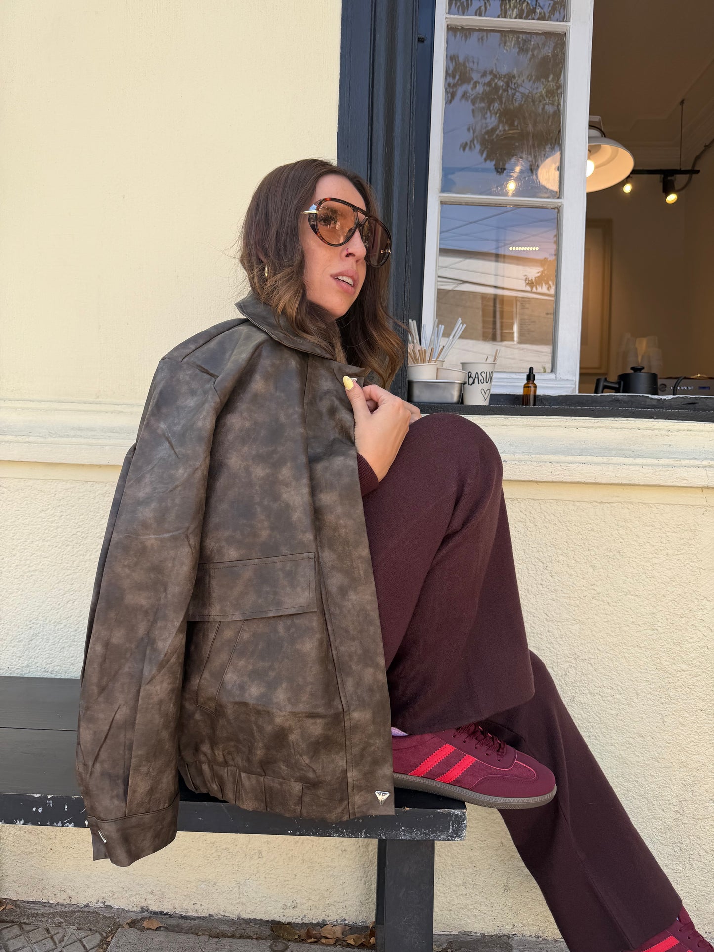 Zapatillas estilo Samba GB692 - Burdeo