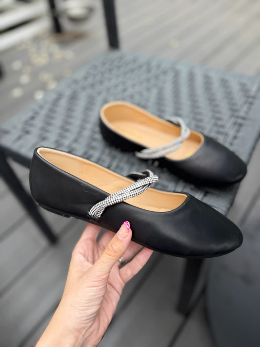 BALLERINAS brillo - Negra