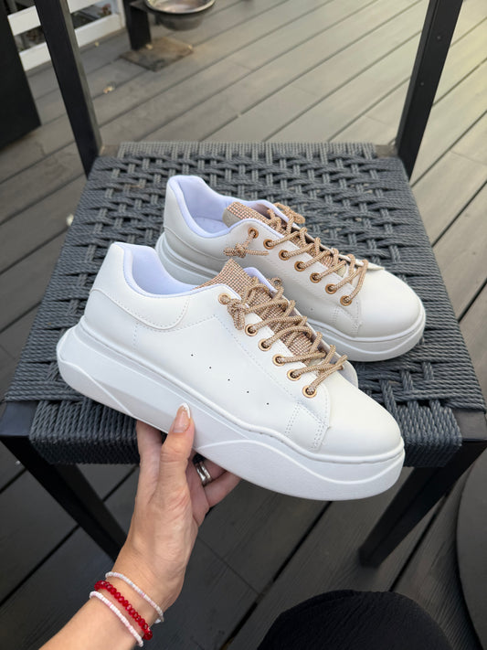 Zapatillas brillantes GB308- Dorada