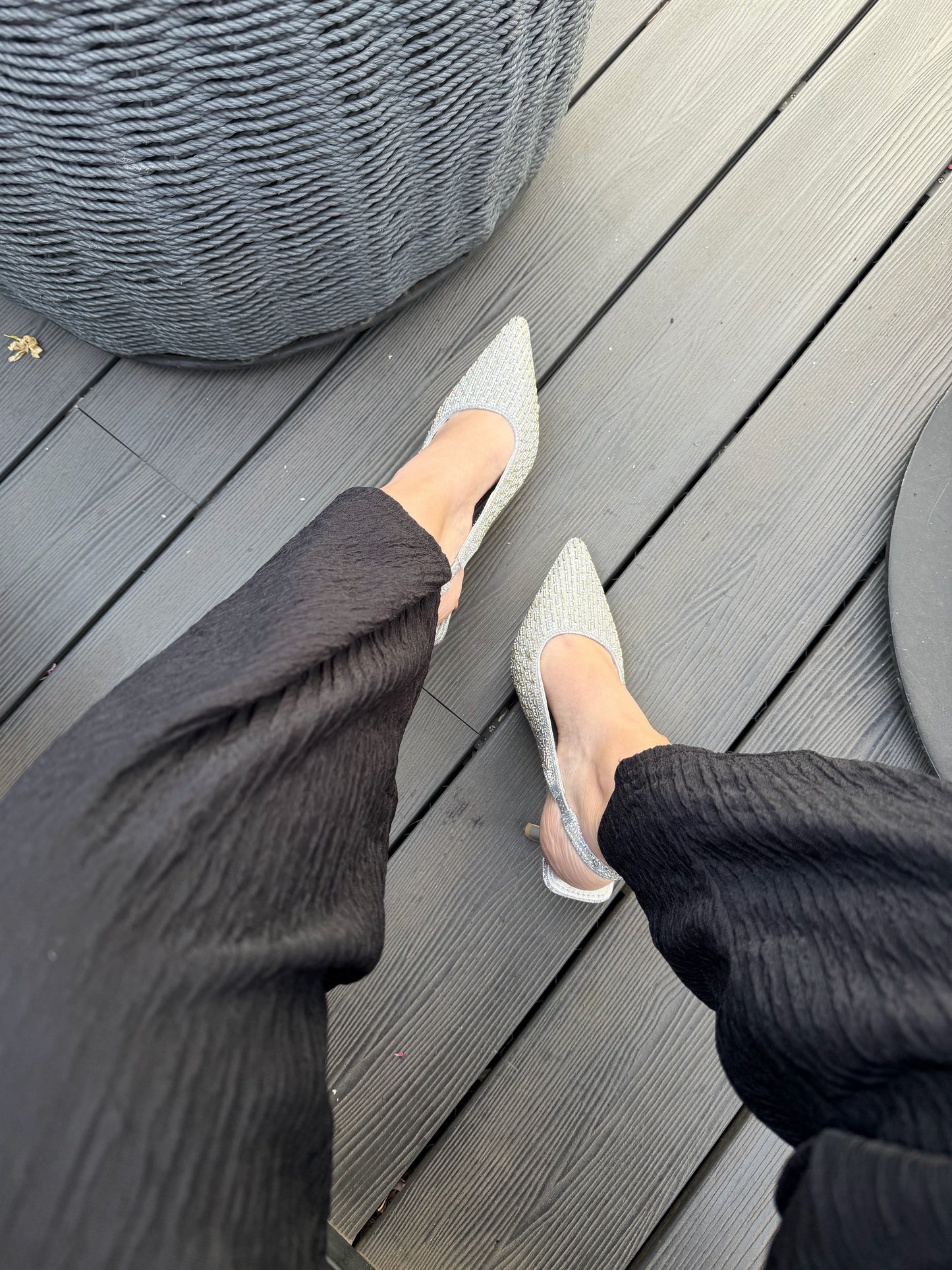 Puntillas brillo SLO28 - PLATEADO