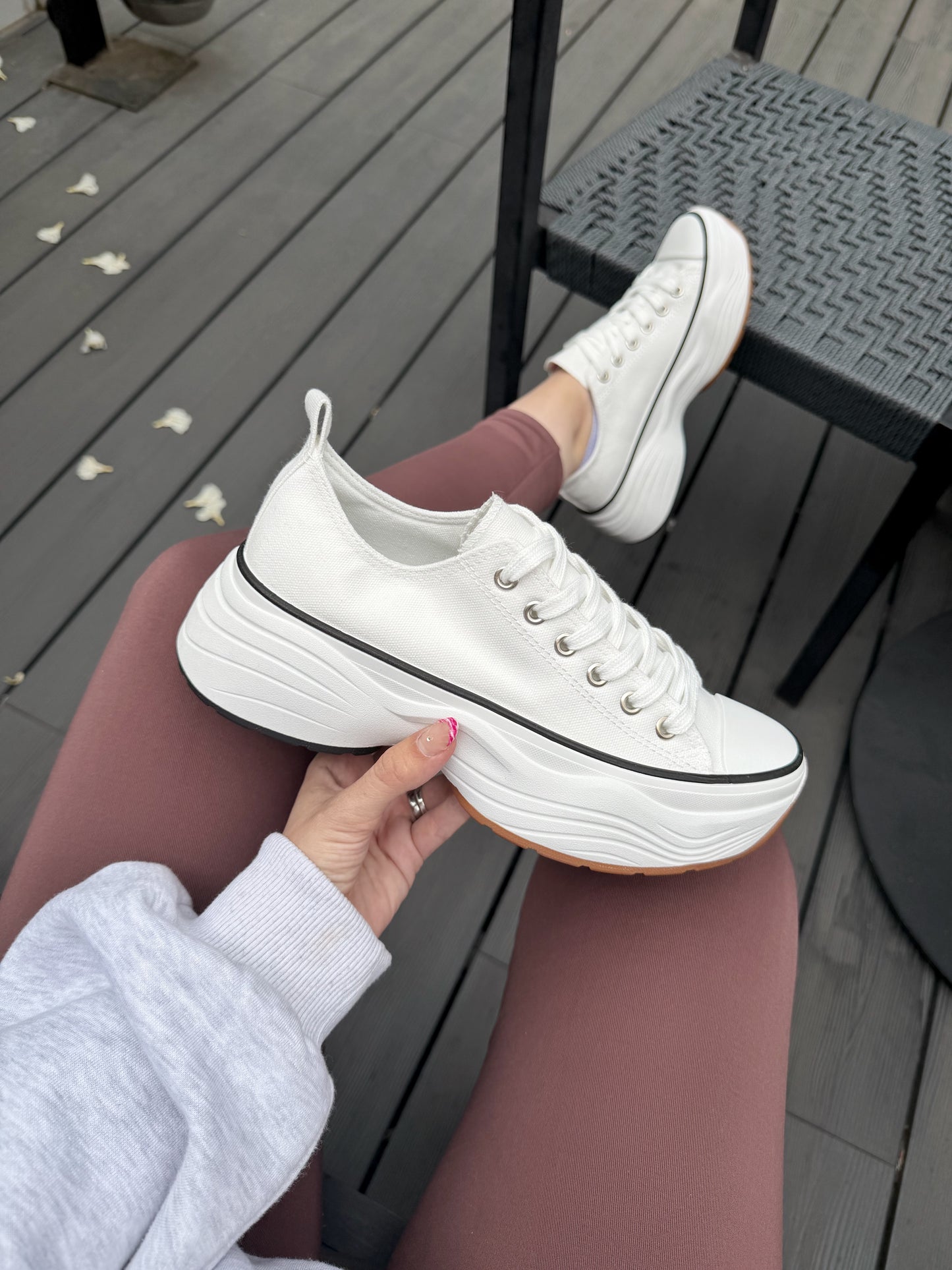Zapatilla estilo converse PG2517- Blanca