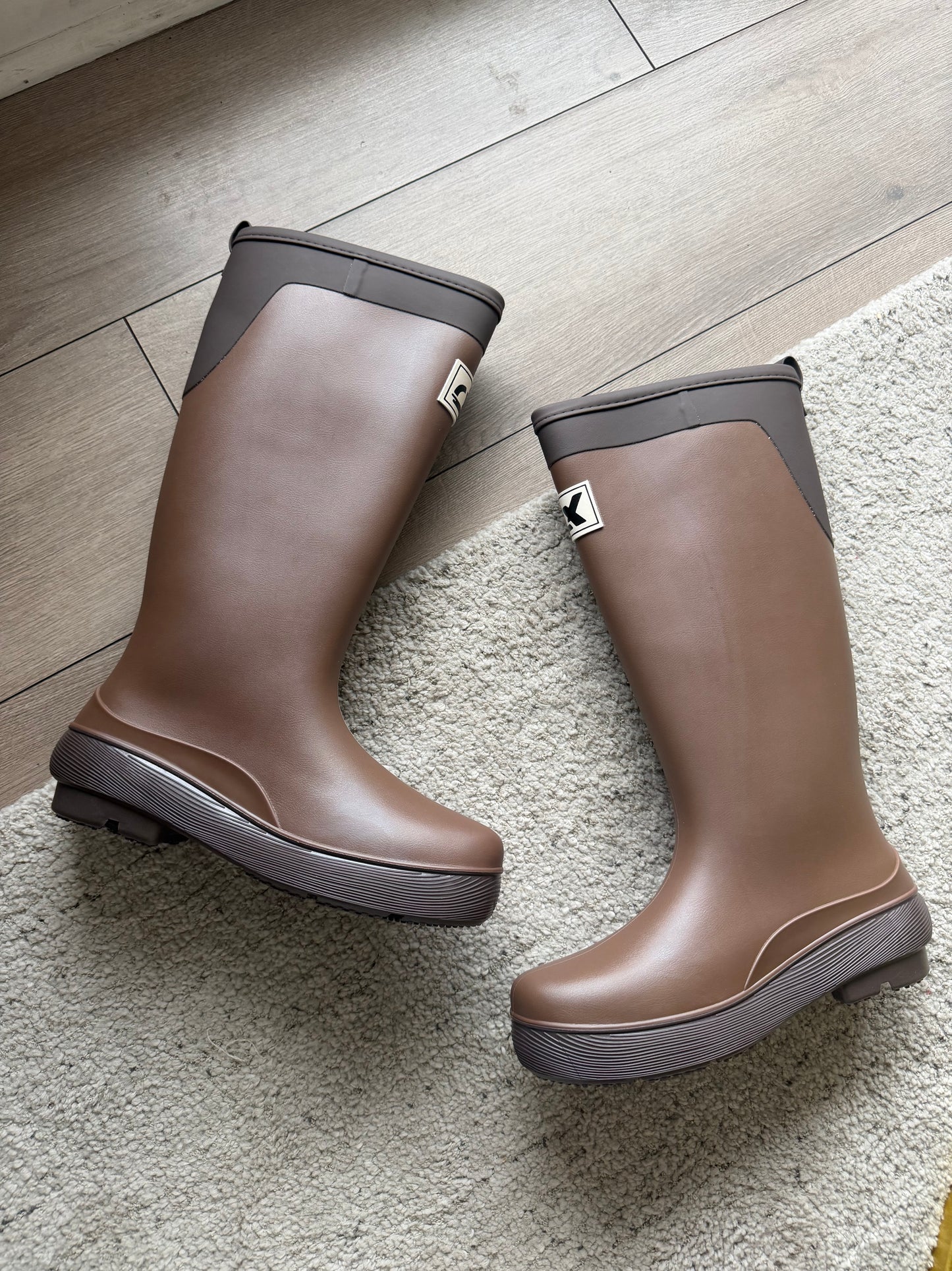 Botas de agua largas - chocolate