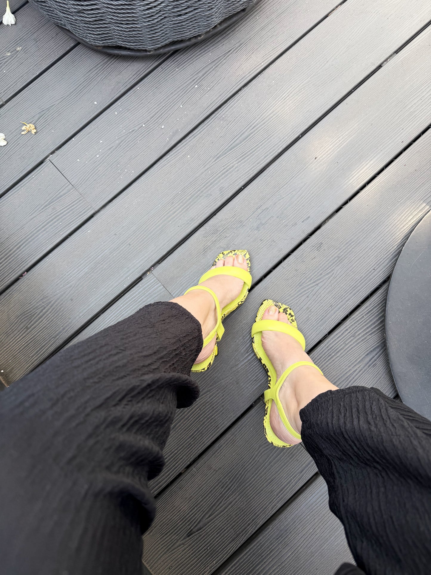 Sandalia serpiente ZD-66- Verde