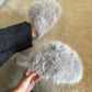 Pantuflas PUFFIE gris