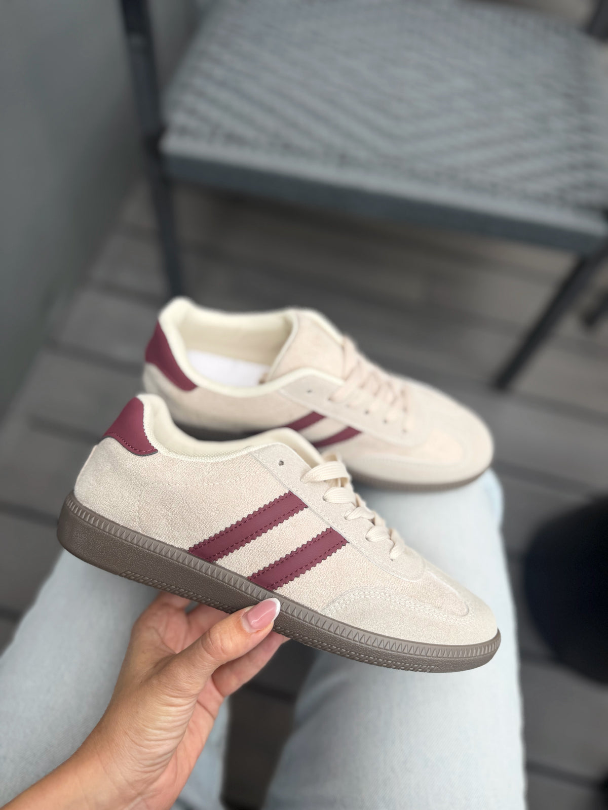 Zapatilla estilo samba GB692 - Beige