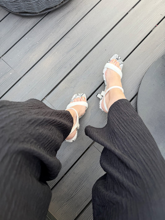 Sandalias Serpiente ZD-66 - Blanca