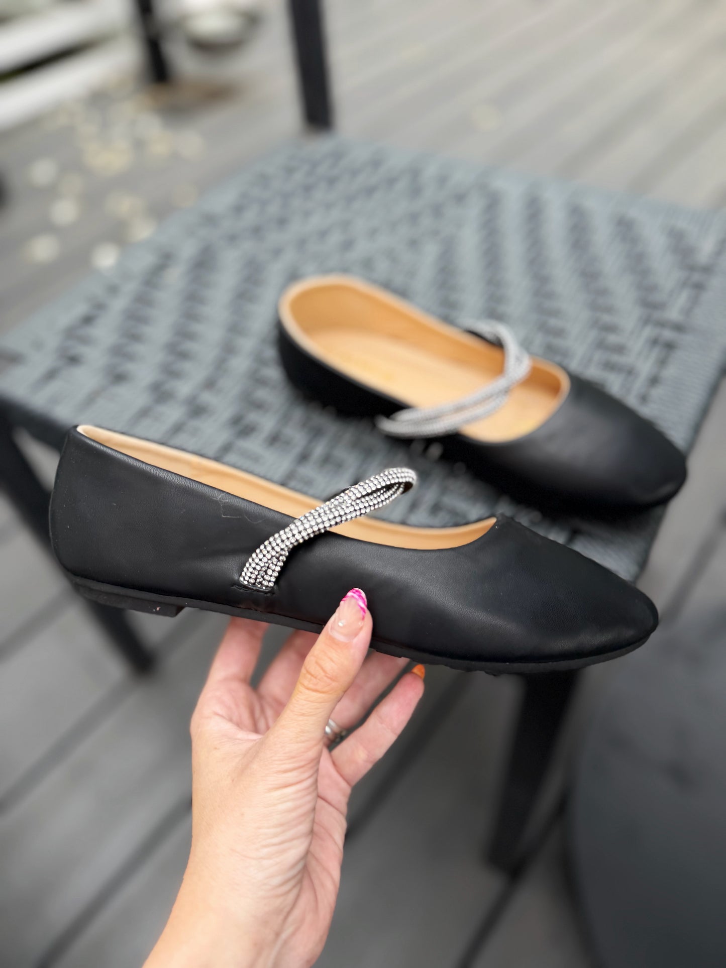 BALLERINAS brillo - Negra