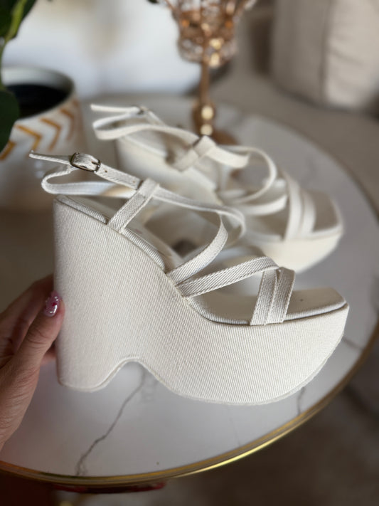 Sandalias de mujer- Blanco