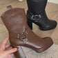 Botas 708-2 - Café y Negro