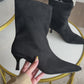 Botas T46 baby taco - Negra