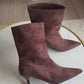 Botas T46 baby taco 4 cm - Chocolate